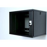 Coffret 2 montants porte avant vitrée noir - 19 - 21U - BlueLan