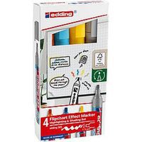 Lot de 4 marqueurs pour chevalet e-385 - Edding