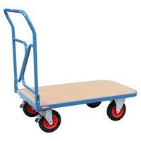 Chariot plateau bois dossier rabattable Force 400 kg