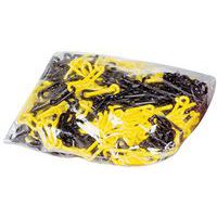 Chaîne plastique en sac - Noir/jaune