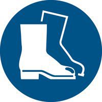 Panneau pictogramme chaussures de sécurité obligatoires