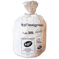 Sac poubelle recyclable - Déchets alimentaires - Blanc - Jetsac