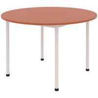 Table Comite Ø 120 cm 4 pieds plateau stratifié ABS Rodet