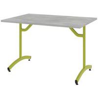 Table Tim 120 x 80 cm dégagement latéral plateau stratifié ABS Rodet