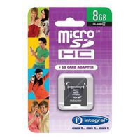 Carte mémoire micro SDHC Intégral - 8 Go