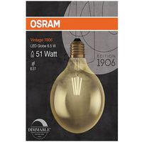 1906 Globe 125Mm Clair Fil.D.Or 7W E27 - Osram