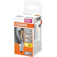 Led Sph Clair Fil.Cal.Argent.4W E14 Ch - Osram