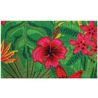 Tapis Coco Naturel Hibiscus 45X75Cm - Idmat