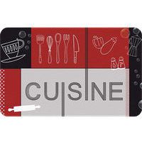 Tapis Cuisine Rouge Noir 50X80Cm - Idmat