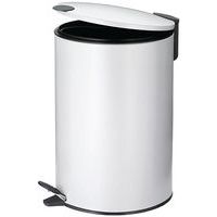 Poubelle Mats 12L Metal Blanc - Kela