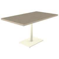 Table Menorca T6 rectangulaire plateau ép. 40 mm stratifié ABS