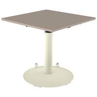Table Mano mobile 80 x 80 cm hauteur réglable plateau stratifié alaisé Mobidecor