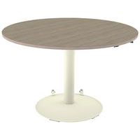 Table Mano mobile ronde Ø120 cm hauteur réglable plat stratifié alaisé Mobidecor
