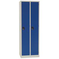 Vestiaire Modulo, Type de vestiaire: À casiers et penderie, Matériau: Acier, Nb de colonnes: 2