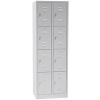 Vestiaire multicases, Type de vestiaire: À casiers, Matériau: Acier, Nb de cases/colonne: 4