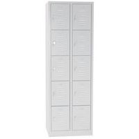 Vestiaire multicases, Type de vestiaire: À casiers, Matériau: Acier, Nb de cases/colonne: 5