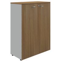 armoire mi-haute noyer