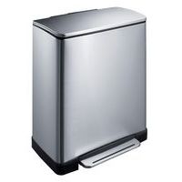 Poubelle à pédale E-Cube rectangulaire - 50 L