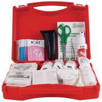 Coffret de secours 4 à 8 personnes - Polypropylène rouge