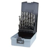 Coffret 25 forets cylindriques HSS taillés meulés - Manutan