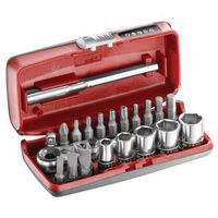 Coffret serrage vissage avec cliquet 1/4’’ - 23 pièces