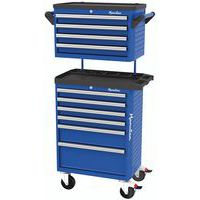 Servante à tiroirs avec caisson supérieur 4 tiroirs à plateau - Manutan