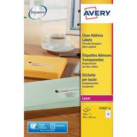 Étiquette transparente Avery - Impression Laser