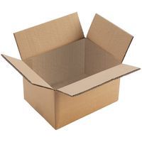 Caisse carton recyclée, Capacité: 27 L, Hauteur intérieure: 300 mm, Largeur intérieure: 300 mm