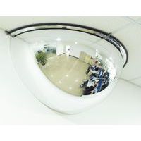 Miroir de sécurité 1/2 de sphère, Distance d'observation: 6 m, Forme: Demi-cercle, Vision: 180 °
