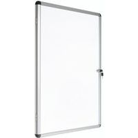 Vitrine d'intérieur Manutan 1 porte - Fond aluminium
