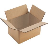 Caisse carton recyclée, Capacité: 80 L, Hauteur intérieure: 400 mm, Largeur intérieure: 400 mm