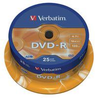DVD-R - Matt Silver 16X- lot de 25 Verbatim