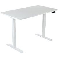 Bureau réglable en hauteur - Piètement blanc - Manutan Expert