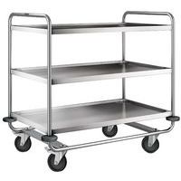 Chariot inox - 3 plateaux - Force 200 kg
