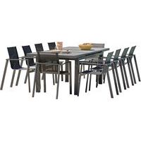 Table jardin Venise 250x95cm + 10 fauteuils - DCB Garden
