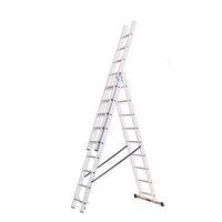 Échelle extensible en aluminium Profi - 3 x 9 échelons - Alpos Alu