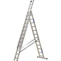 Échelle extensible en aluminium Profi - 3 x 12 échelons - Alpos Alu