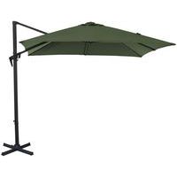 Parasol déporté Roma 3 x 3 m mât gris