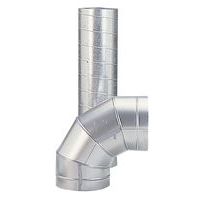 Coude à 90° pour gaines de ventilation rigides - Ø 80 à 125 mm