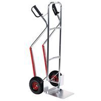 Diable aluminium 100kg - Roues increvables  - Manutan