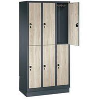 Vestiaire bois 4 à 8 cases penderie Évolo II - 2 à 4 colonnes largeur 300 mm - CP