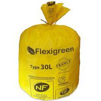 Sac poubelle recyclable - Déchets plastiques - Jaune - Jetsac