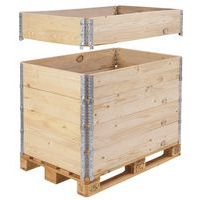 Rehausse-palette bois ISPM 15 - Pliante - 1200 x 1000 mm - Manutan