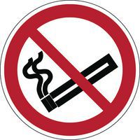 Panneau interdiction rond - Interdiction de fumer - Rigide