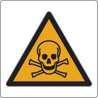 Panneau danger - Matières toxiques - Aluminium