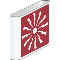 Panneau incendie - Alarme incendie (drapeau) - Aluminium