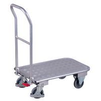 Chariot aluminium ergonomique - Dossier rabattable - Capacité 150 Kg