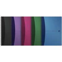 Cahier spiralé polypro Urban Mix 180p – Petit carreaux - Oxford
