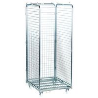 Roll-conteneur - Base acier zingué - Force 400 kg - Manutan