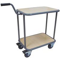 Chariot 2 plateaux - Capacité 200 kg -Manutan